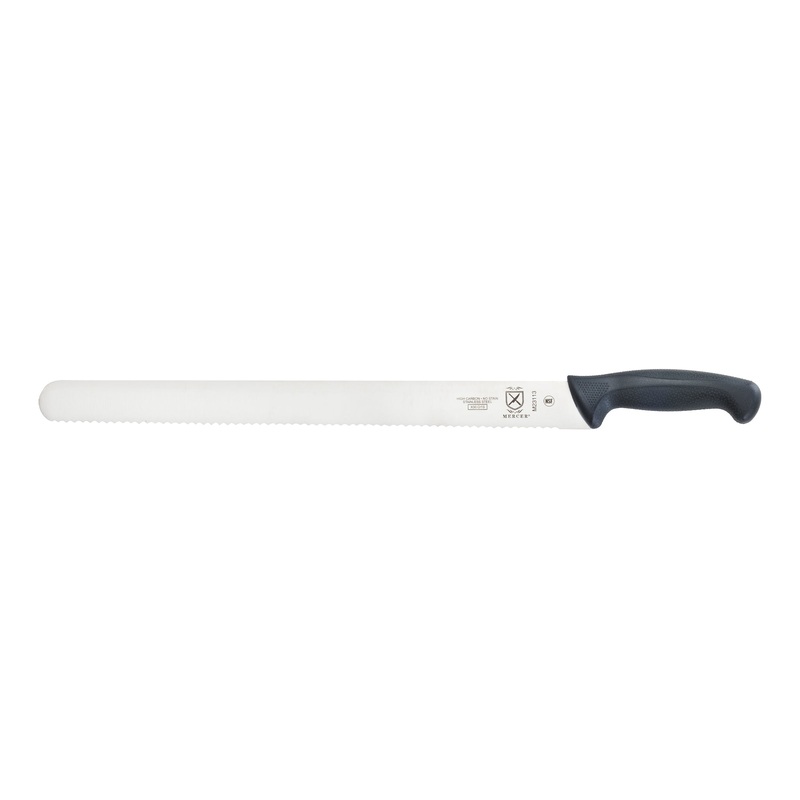 Mercer Millennia Cake Slicing Knife, Wavy Edge, 16", Black