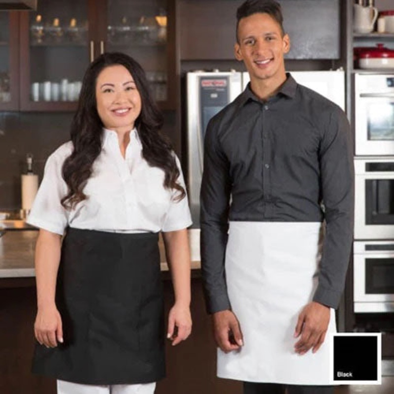 Premium Uniforms Four-Way Bistro Apron, Black