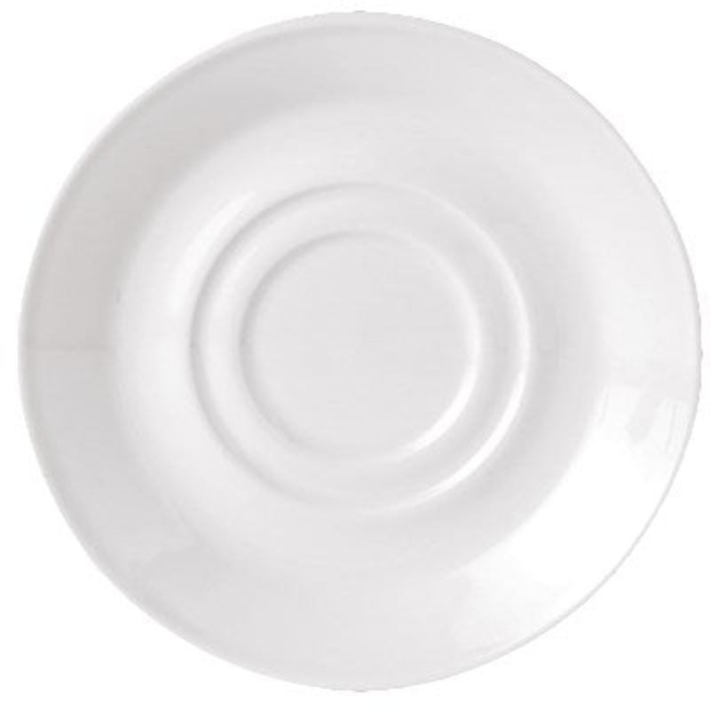 Steelite Simplicity Double Well Saucer, 5.75" (36-pack)