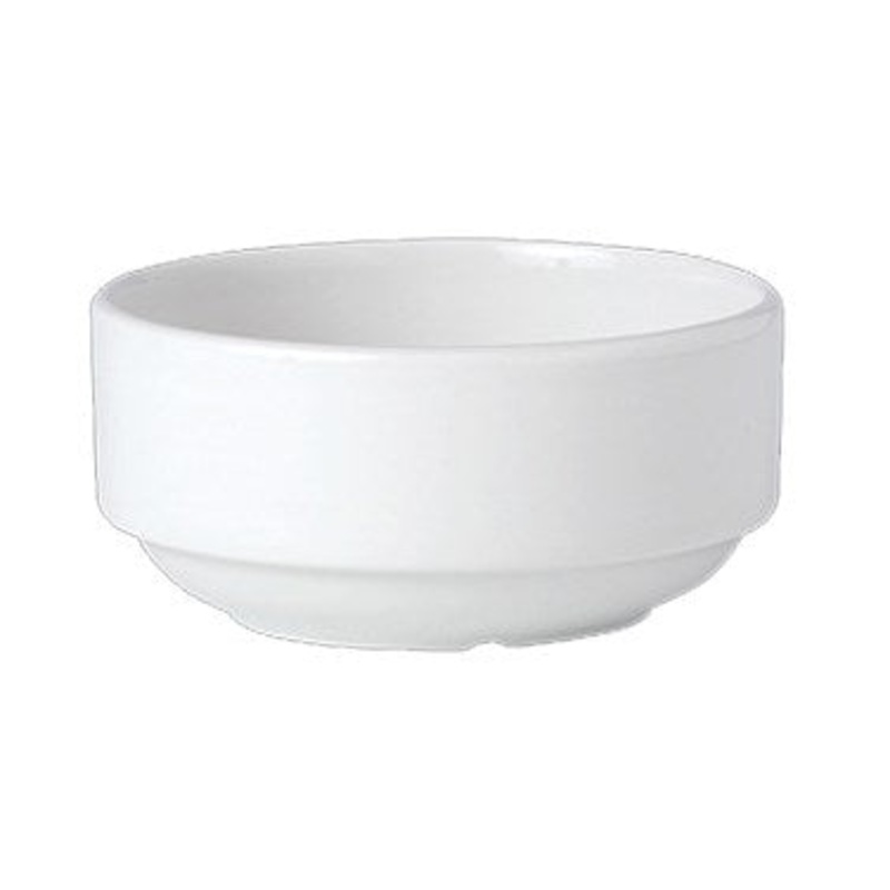 Steelite Simplicity Stacking Soup Bowl, 10 oz, Black Line Rim (36-pack)