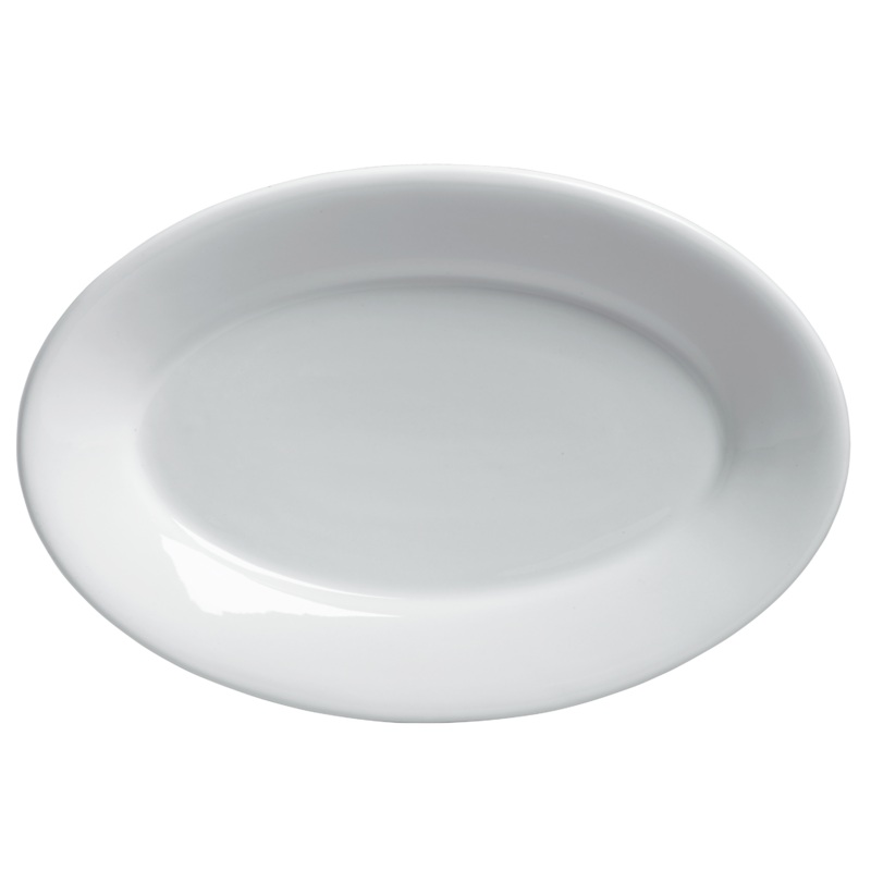 Steelite Varick Cafe Porcelain Oval Platter, 15 1/2" x 10 3/4" (6-pack)