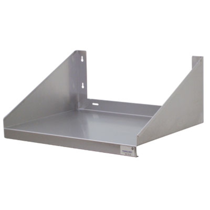 Advance Tabco Wall Mounted Microwave Shelf, 24" x 36", Stainless Steel, FINAL SALE