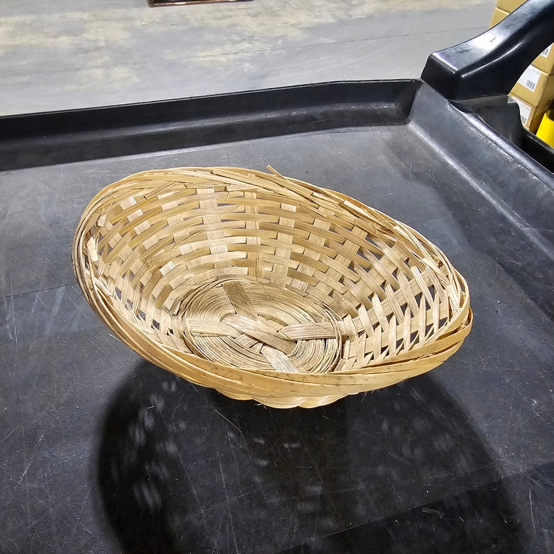 Almac Oval Woven Basket, Bamboo, FINAL SALE
