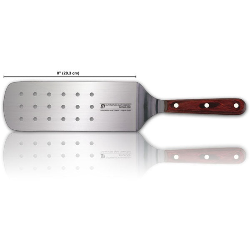 Canada Cutlery Perforated Turner, 8", Wood Handle, FINAL SALE