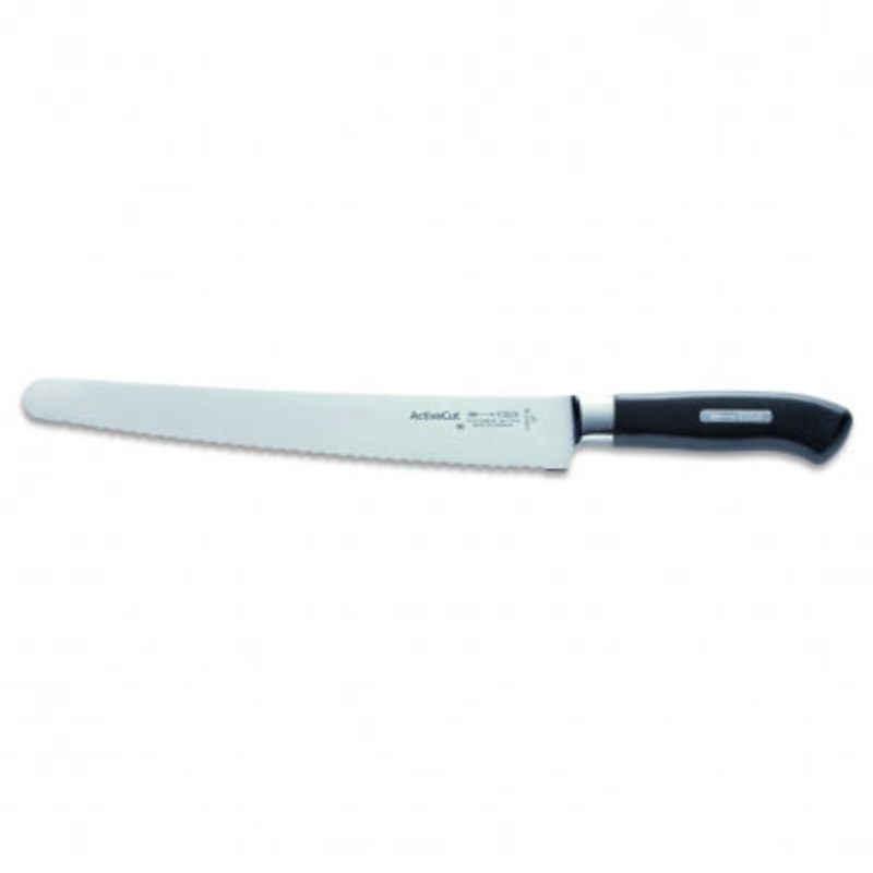 F. Dick ActiveCut Utility Knife, Serrated, 10", Black
