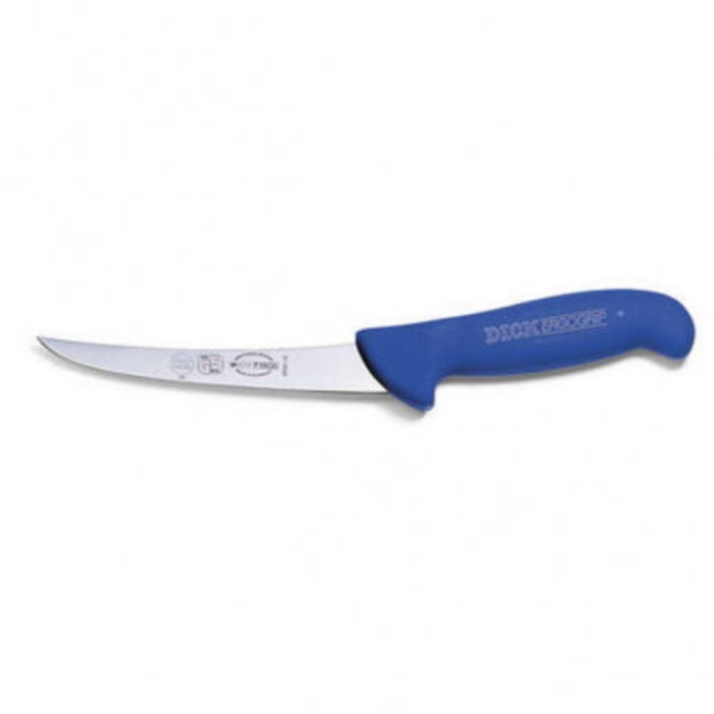 F. Dick EgroGrip Curved Stiff Boning Knife, 6", Blue