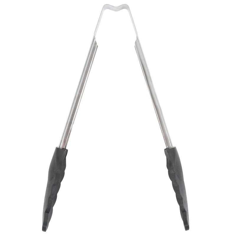 Vollrath High Temp Nylon End One-Piece Tongs, 9.5", Stainless Steel