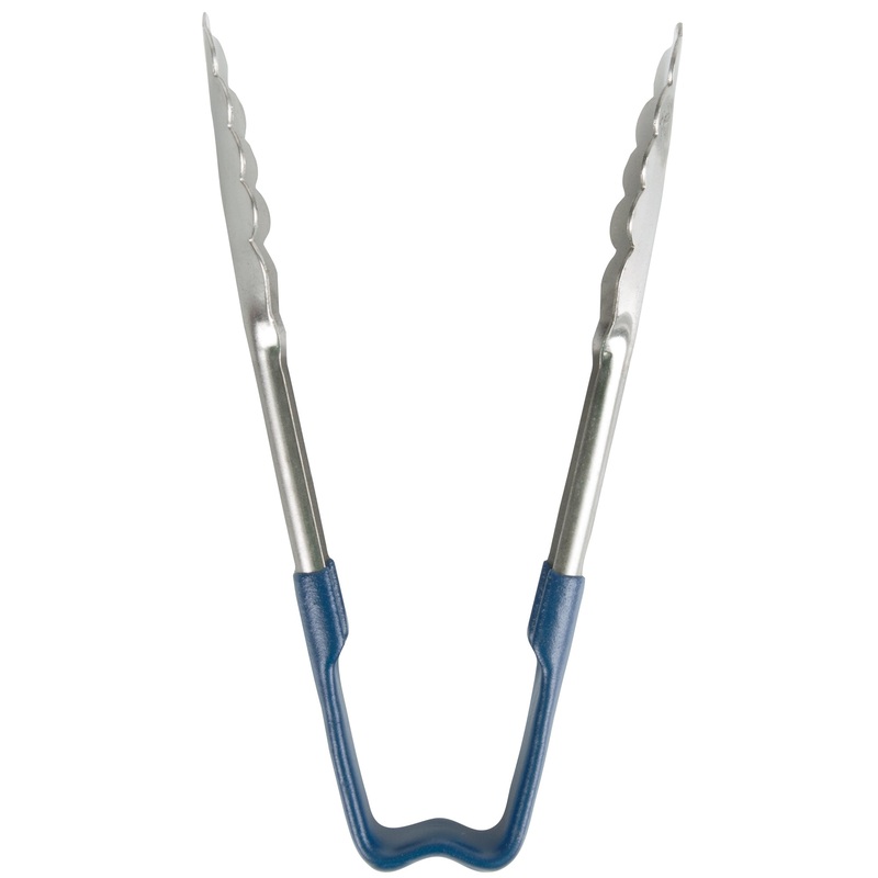 Vollrath Kool-Touch One-Piece Tongs, 6", Blue