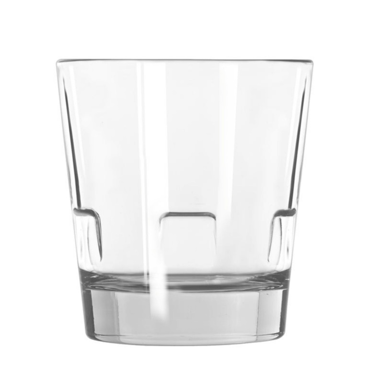 Libbey Optiva Stackable Double Old Fashioned Glass, 12 oz (12-pack)