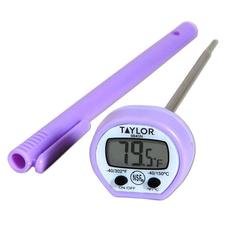 Taylor Allergen Digital Thermometer, Purple