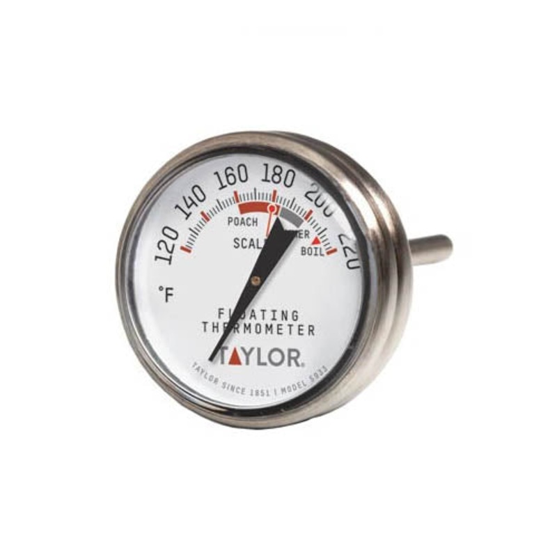 Taylor Floating Dial Thermometer, Stainless Steel