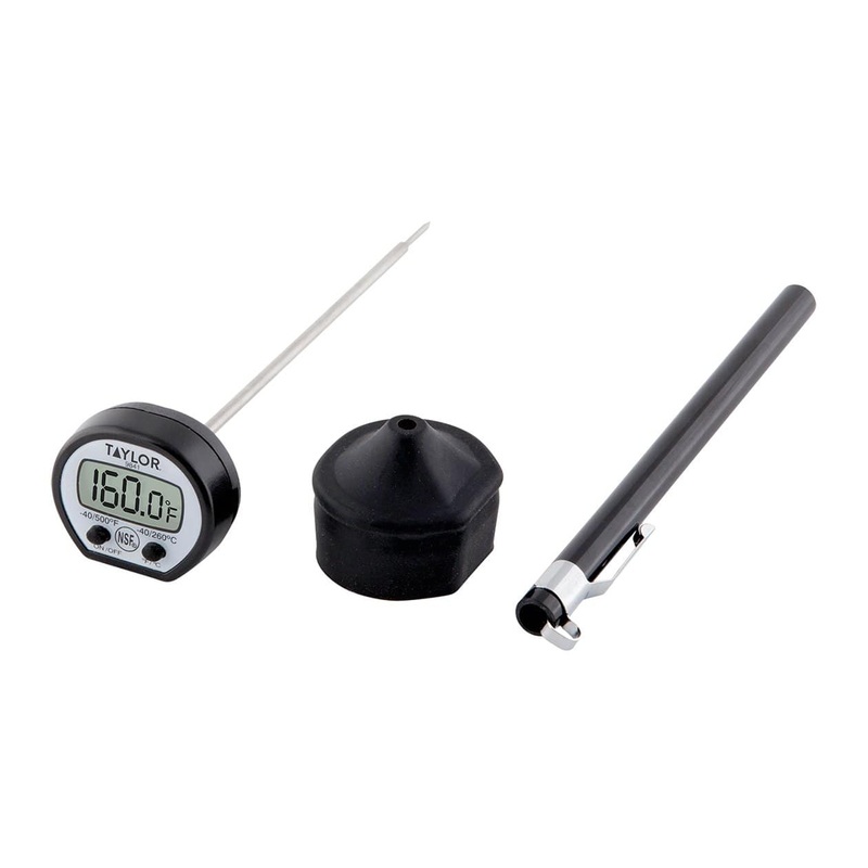 Taylor High Temp Digital Thermometer with Rubber Boot