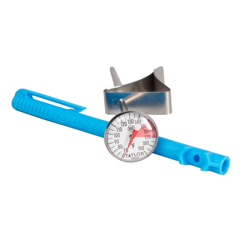 Taylor Instant Read Dial Hot Beverage and Frothing Thermometer