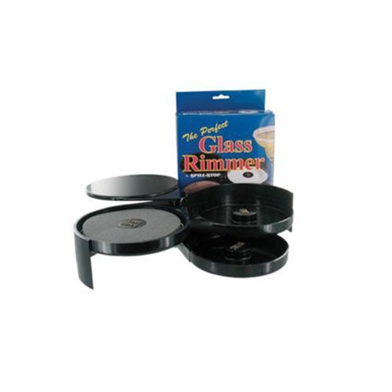 Spill-Stop 3 Tier Glass Rimming Tree, Black