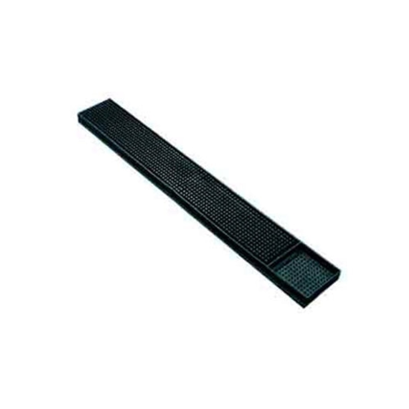 Spill-Stop Bar Mat, 3" x 23", Black