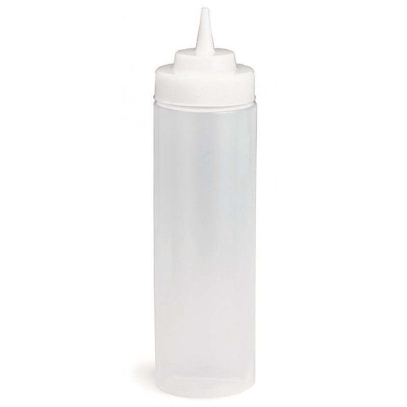 TableCraft WideMouth Squeeze Bottle, 12 oz, Clear (36-pack)