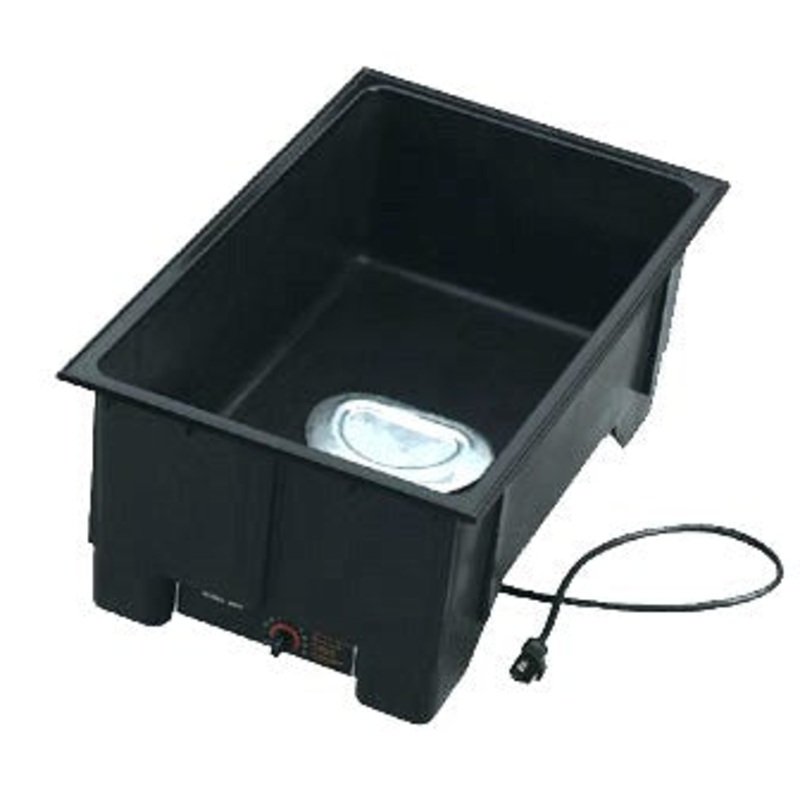 Vollrath Cayenne Full Size Single Well Drop In Food Warmer w Drain, Model 3001D, Black, 120V