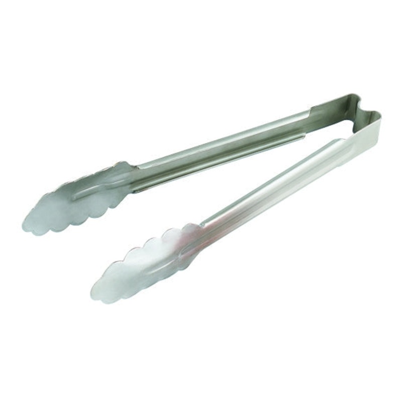 Vollrath Heavy Duty One-Piece Tongs, 12", Stainless Steel
