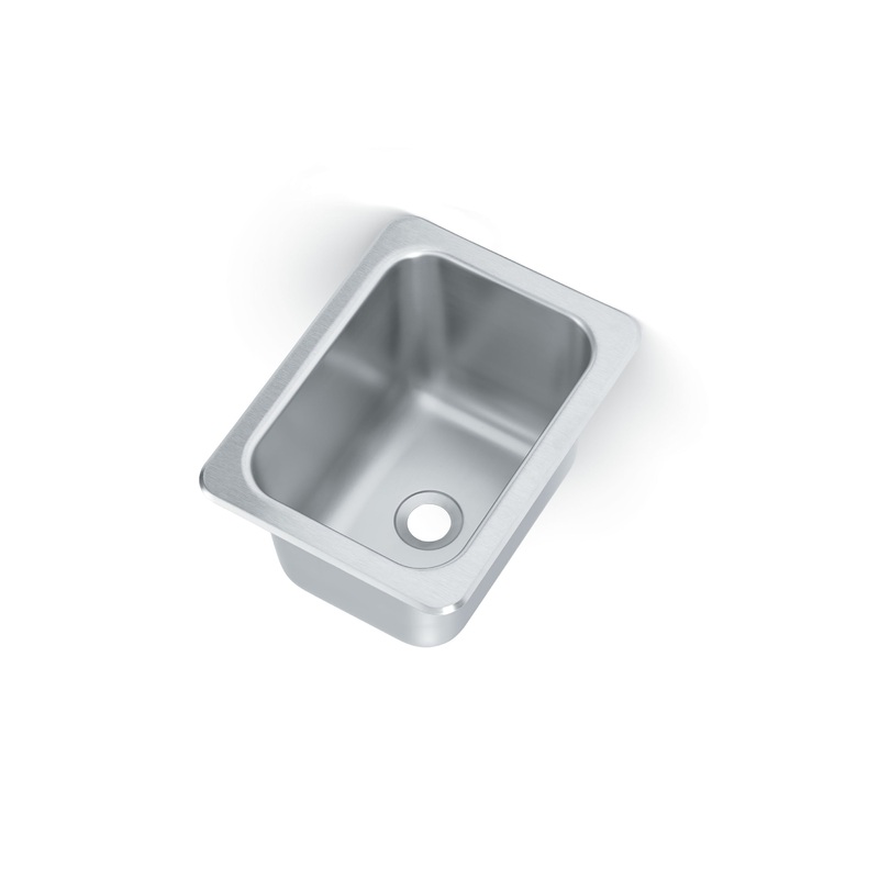 Vollrath Sink, Single Bowl, 13" x 17" x 10", Stainless Steel