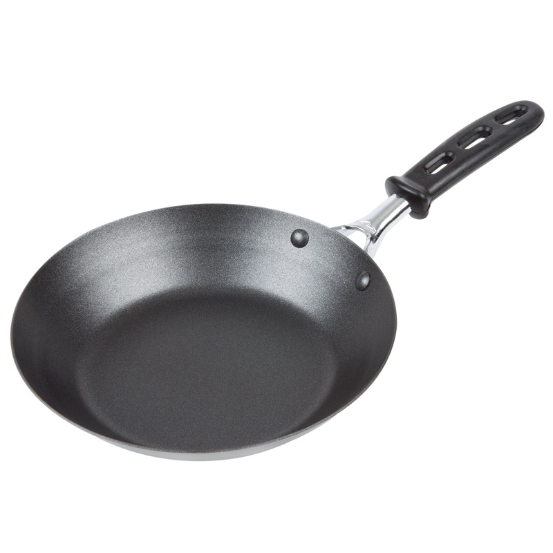 Vollrath SteelCoat Induction Fry Pans, 11", Carbon Steel w Silicone Handle