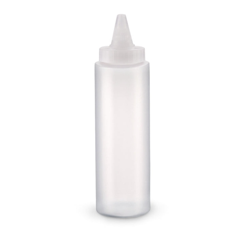 Vollrath Traex Squeeze Bottle, 8 oz, Clear (12-pack)
