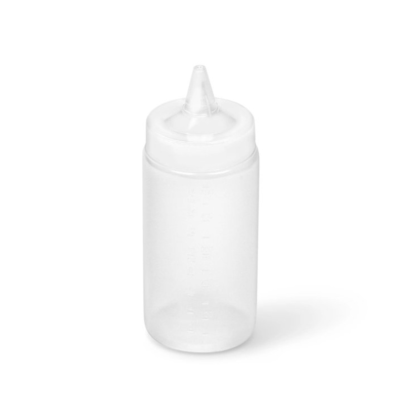 Vollrath Traex Wide Mouth Squeeze Bottle, 16 oz, Clear