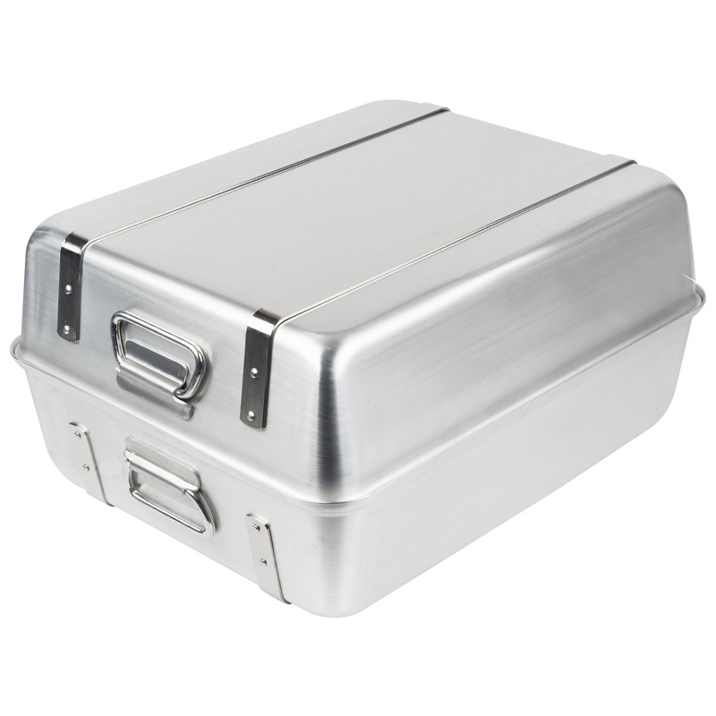Vollrath Wear-Ever Roaster Set with Straps, 23.25 qt, Aluminum