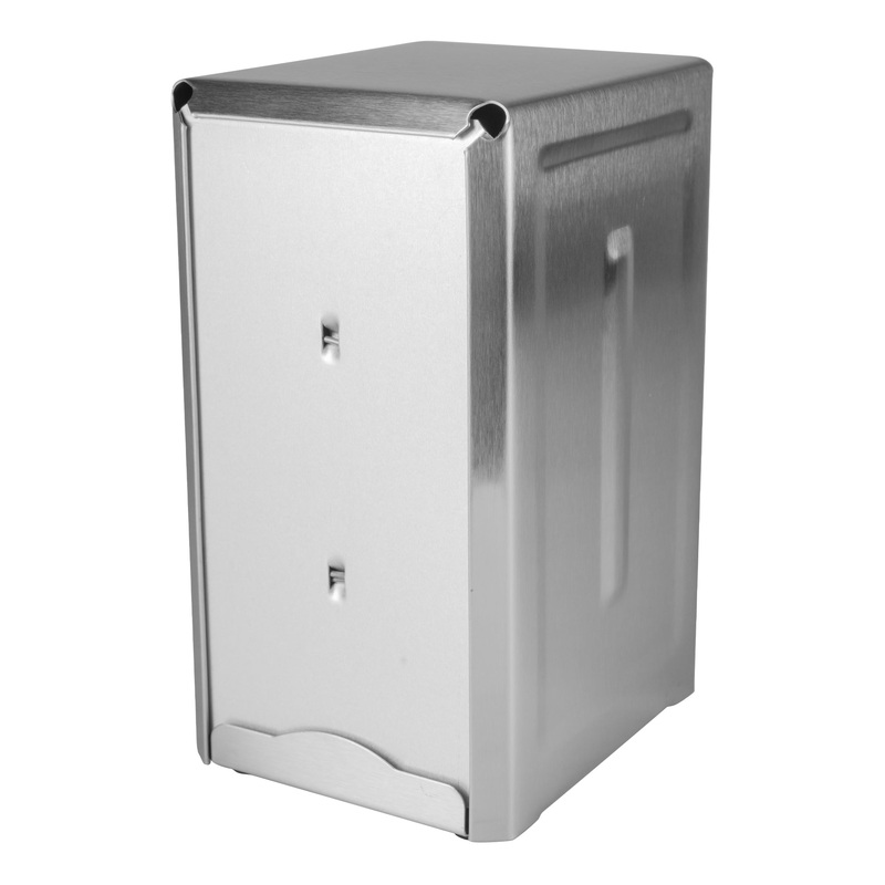 Browne Standard Napkin Dispenser, Stainless Steel