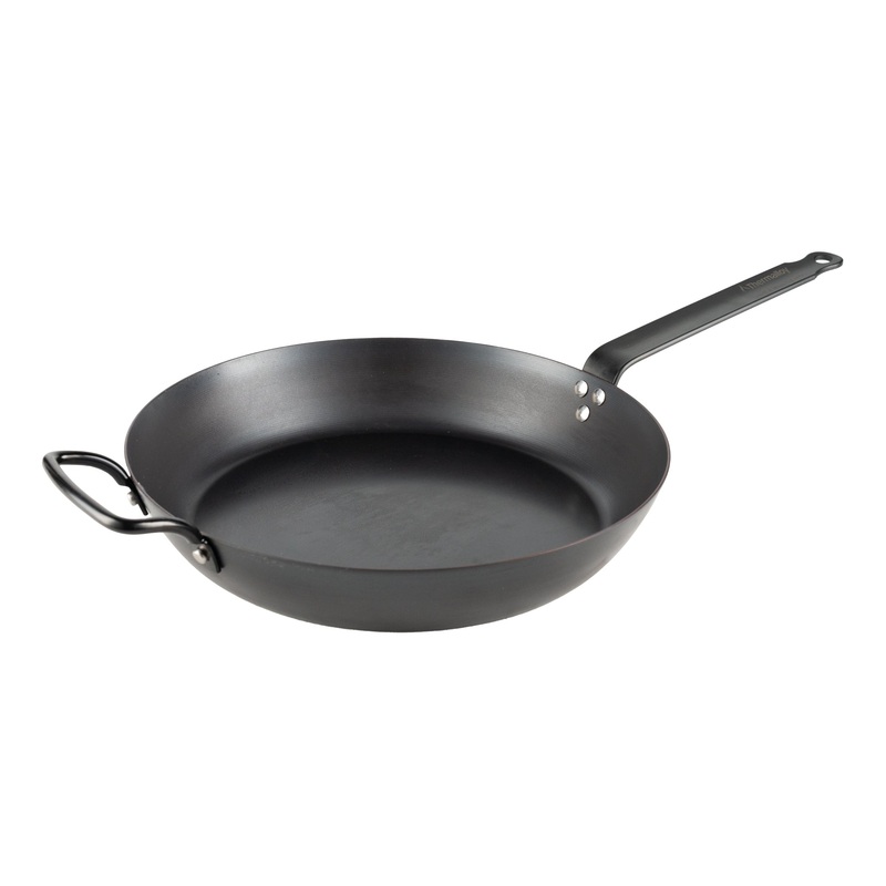 Browne Thermalloy Carbon Steel Fry Pan w Helper Handle, 11.8"