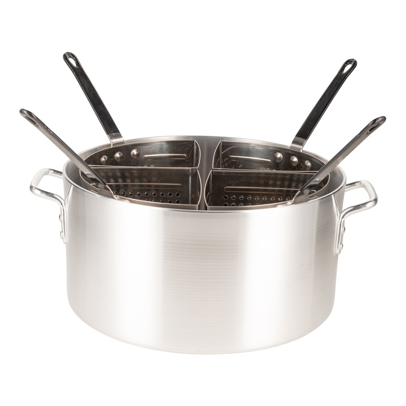Browne Thermalloy Pasta Cooker Set w 4 Inserts, 20 qt, Aluminum