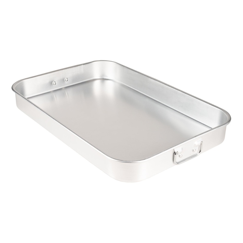 Browne Thermalloy Roast Pan w Straight Sides, 18.7" x 12.8", Aluminum