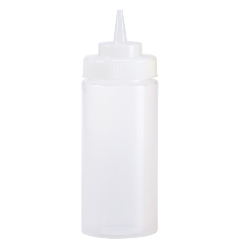 Browne Wide Mouth Squeeze Bottle, 32 oz, Clear