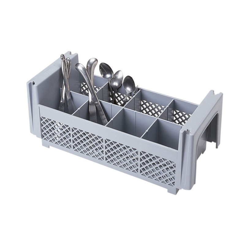 Cambro Camrack Flatware Basket, 8 Compartment, Grey