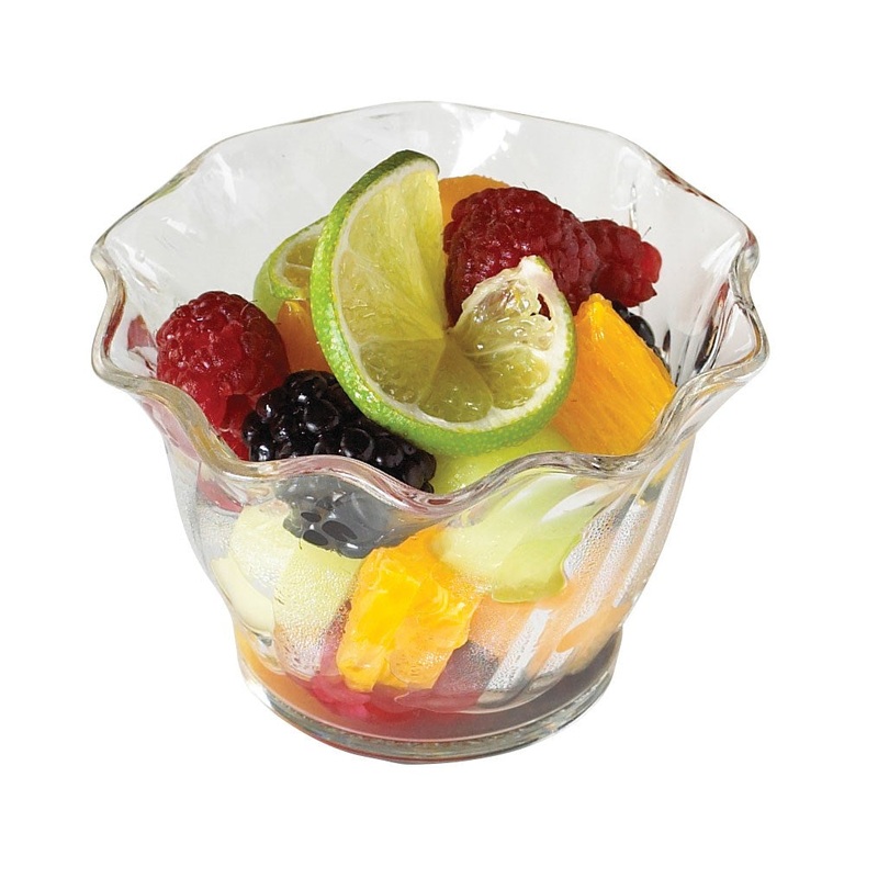 Cambro Camwear Swirl Bowl, 5 oz, Clear