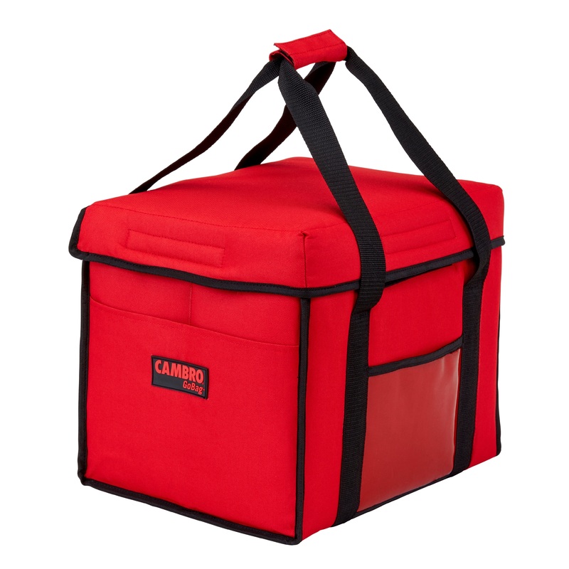 Cambro GoBag Delivery Sandwich Bag, 15" x 12" x 12", Red