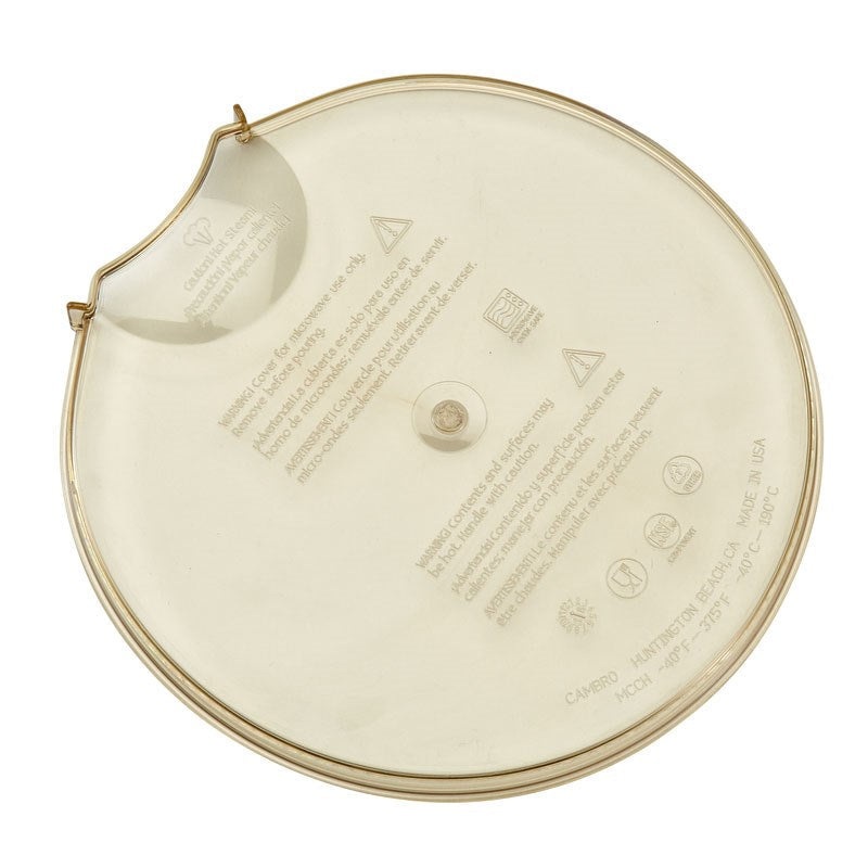 Cambro High Heat Measuring Cup Splatter-Proof Cover, Amber