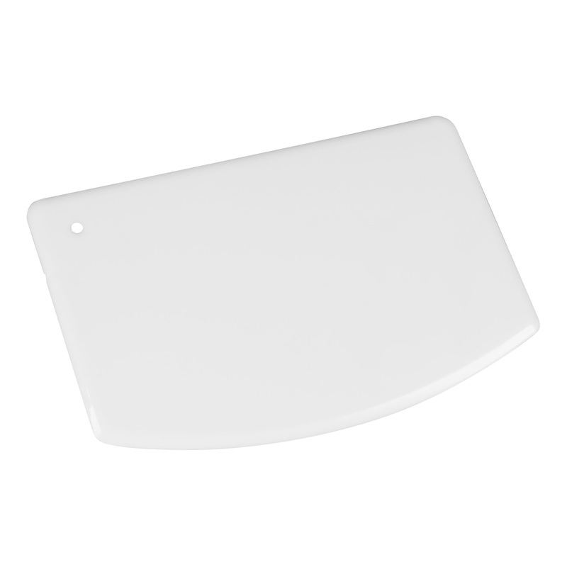 Browne Bowl Scraper, White Plastic, 5.5" x 3.5"