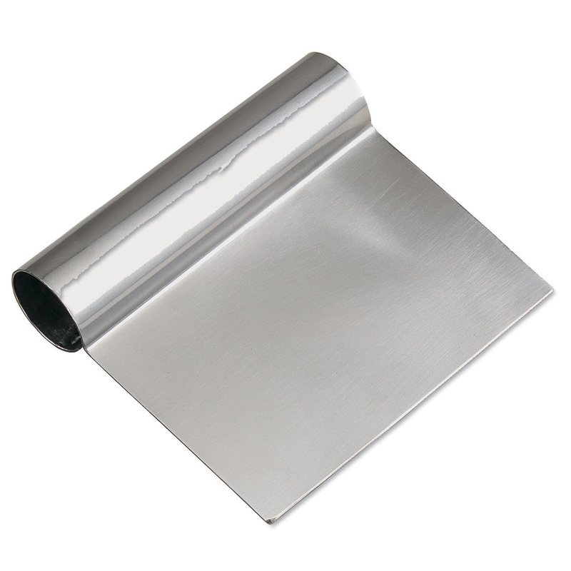 Browne Dough Scraper, w Stainless Steel Handle, 4.5" x 5"