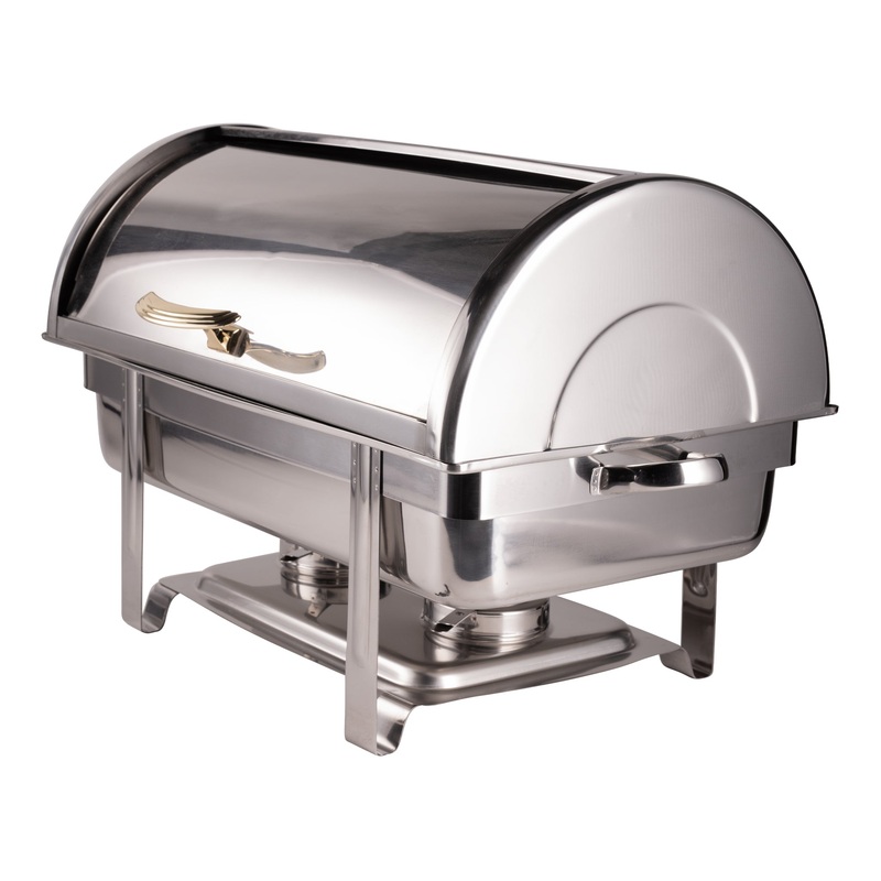 Browne Economy Roll Top Chafer, Rectangular, Stainless Steel