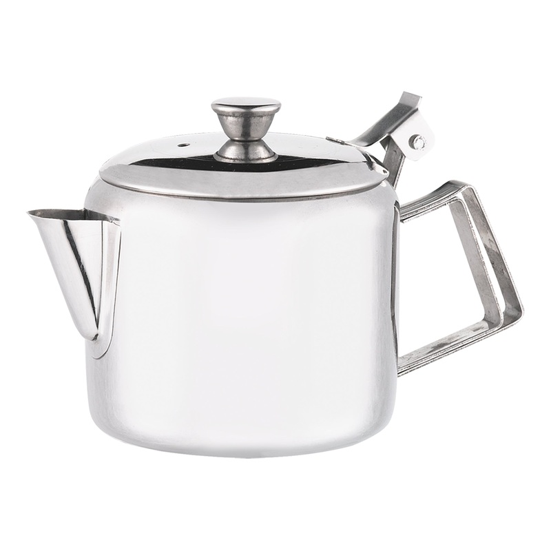 Browne Economy Teapot, 12 oz, Stainless Steel
