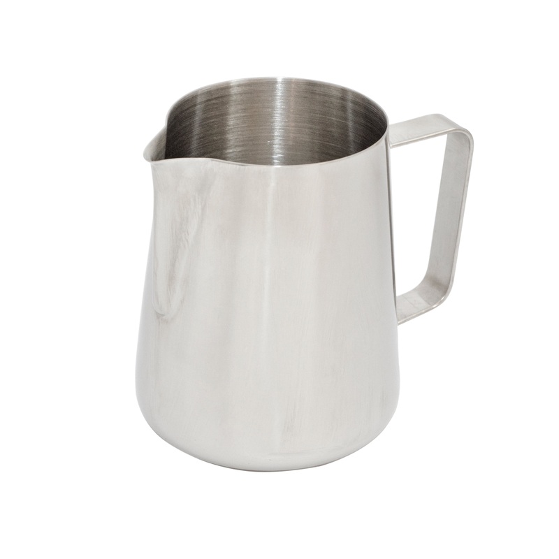 Browne Milk Frothing Cup, 20 oz, Stainless Steel