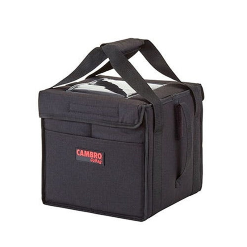 Cambro GoBag Folding Delivery Bag, 10" x 10" x 11", Black