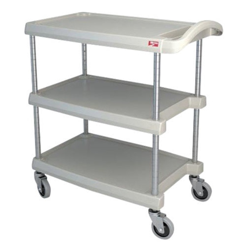 Metro 3 Shelf Small Footprint Utility Cart, Grey, 400 lb