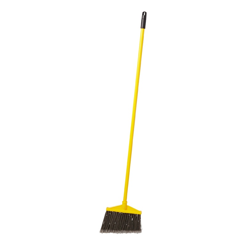 Rubbermaid Angle Broom, Vinyl Coated Metal Handle