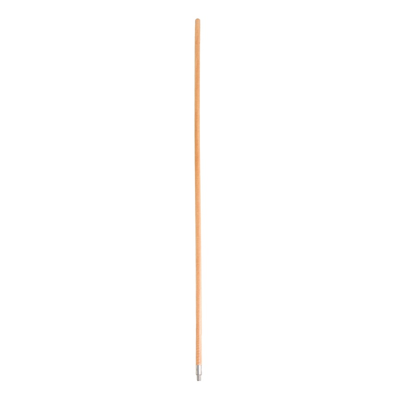 Rubbermaid Broom Handle, Wood, Threaded, 60"