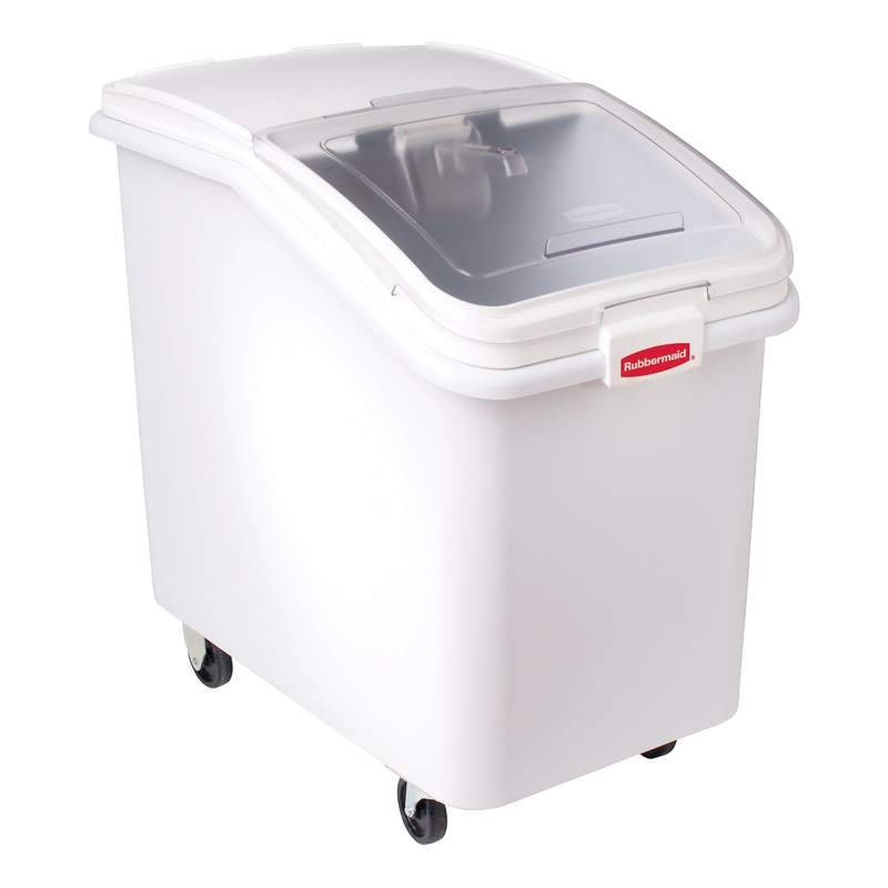 Rubbermaid ProSave Mobile Ingredient Bin, 500 Cups, White