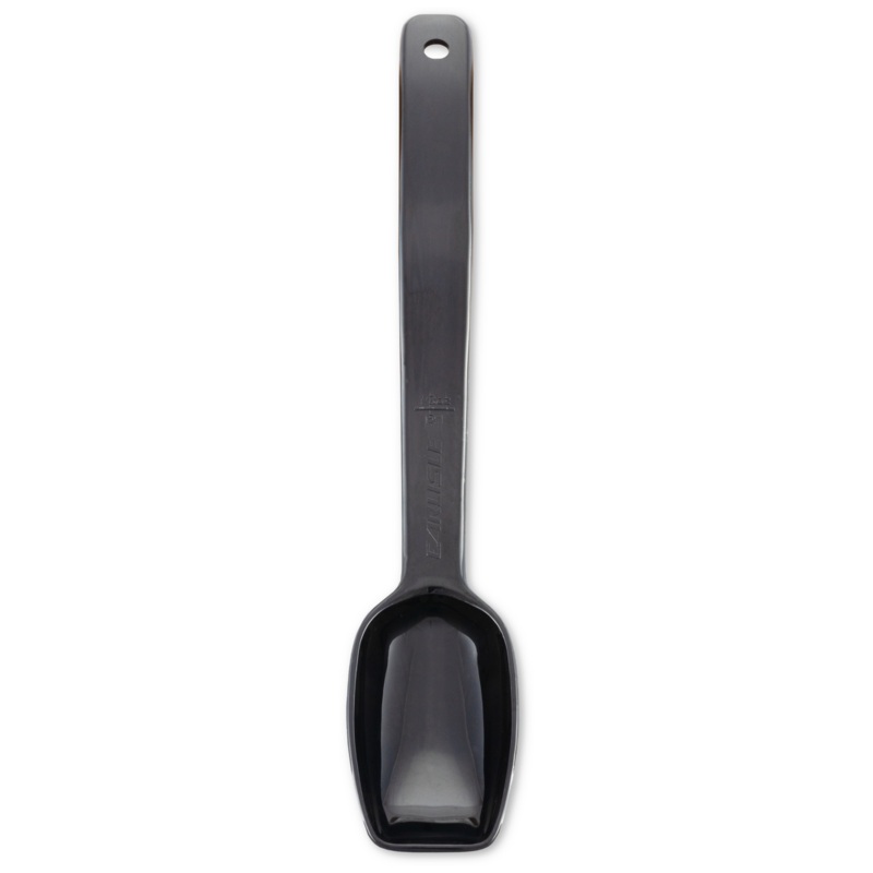 Carlisle 9" Solid Spoon, 0.5 oz, Black