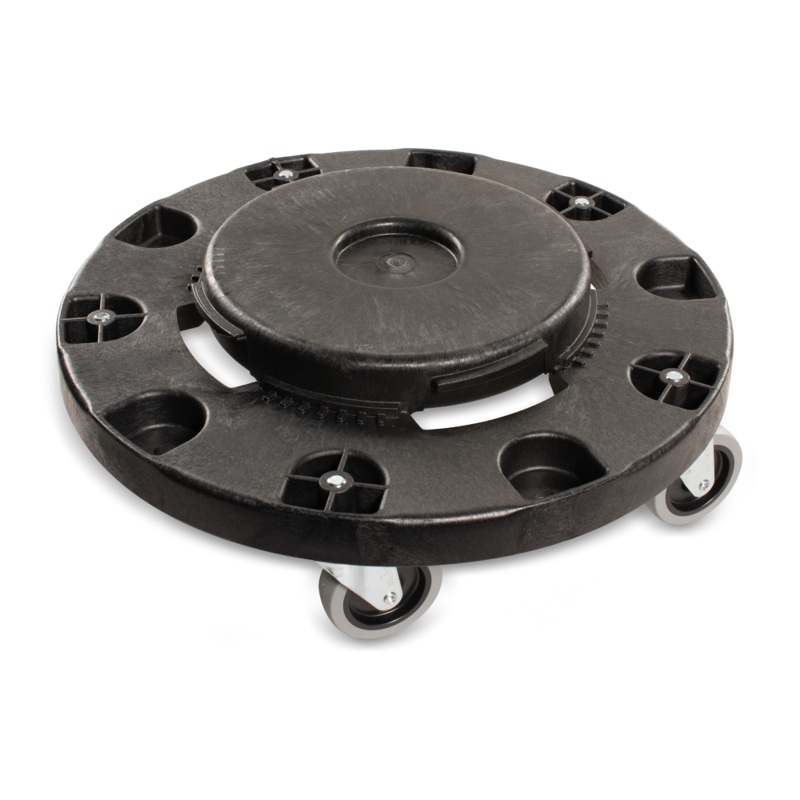 Carlisle Bronco Round Waste Container Trash Can Dolly, 20, 32, 44 and 55 Gallon