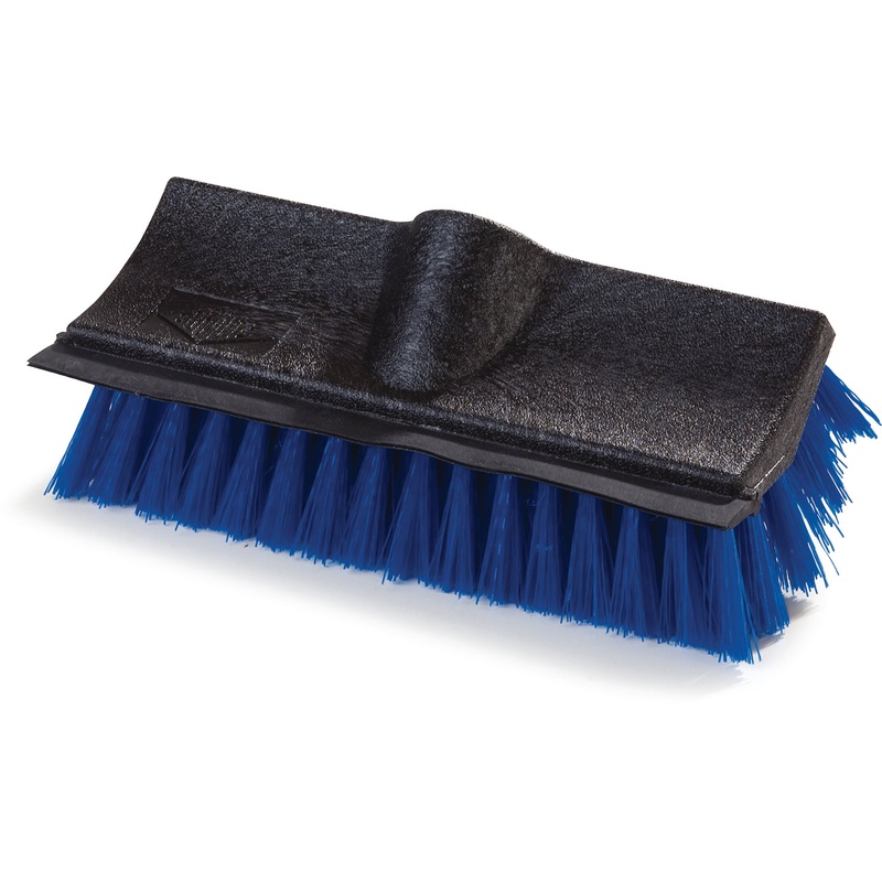 Carlisle Flo-Pac Dual Surface 10" Polypropylene Floor Scrub With Rubber Squeegee