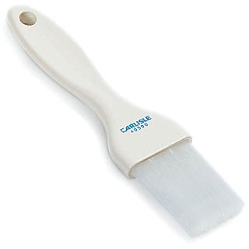 Carlisle Galaxy White Pastry Brush, 1.5"